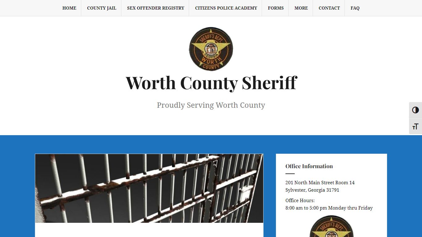 Inmate Database Lookup | Worth County Sheriff